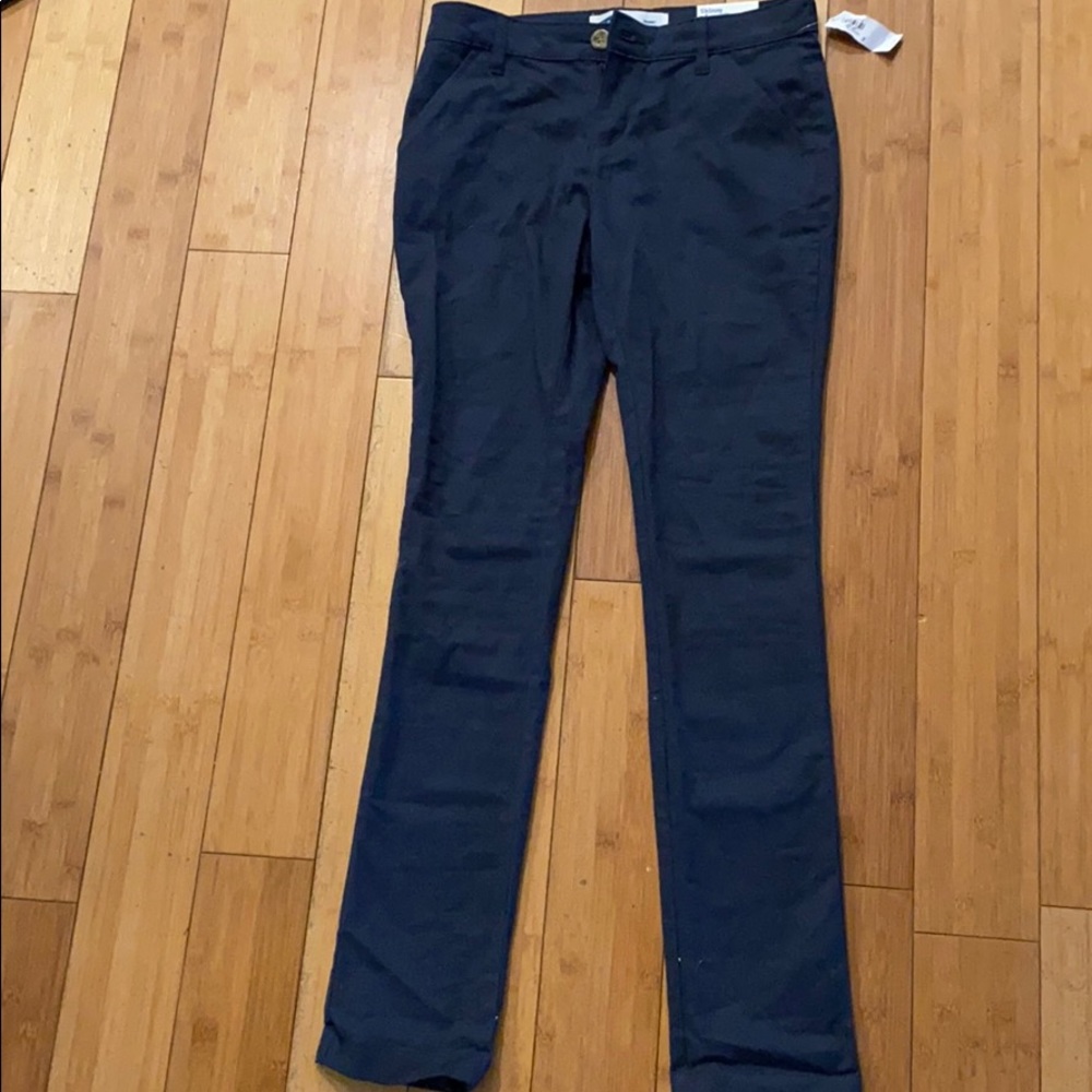 Navy skinny dress pants